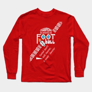 pattern desing of foot ball Long Sleeve T-Shirt